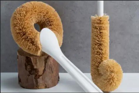 Natural White Coconut Fiber Pan Brush | Natural Home Cleaning Natural White Coconut Fiber Pan Brush | Natural Home Cleaning
